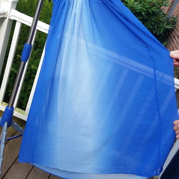 SOLD Oscar de la Renta Blue Ombre  Slip Dress NWT - Picture 3 of 3